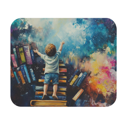 Stargazing Child Mouse Pad
