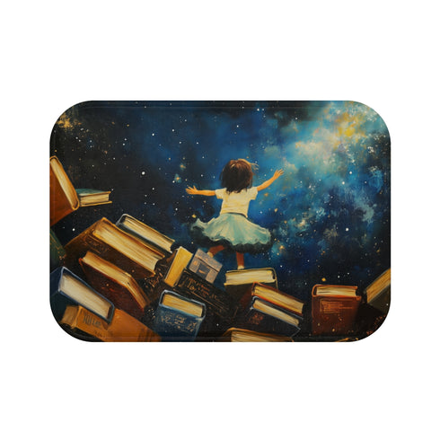 "Stargazing Kid Bath Mat: Adventure"