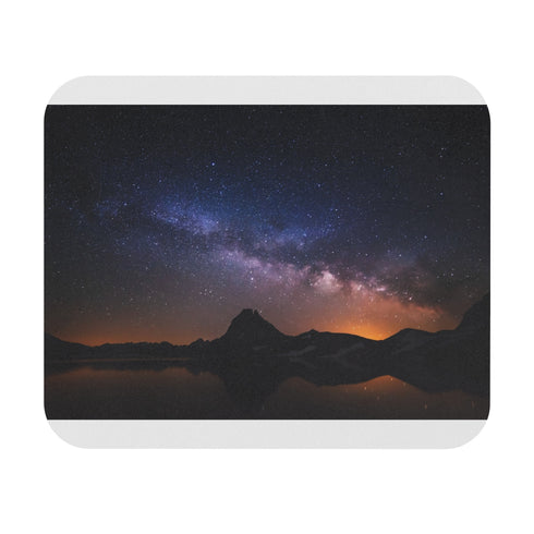 Starlit Mountain Night Mouse Pad