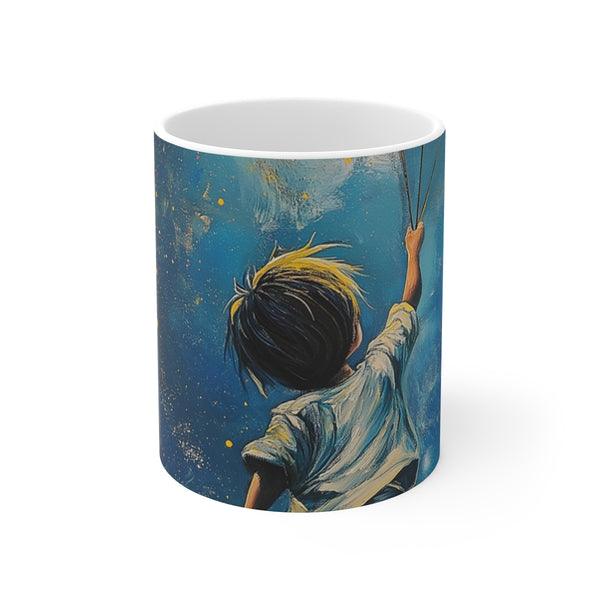 "Starry Dreams Coffee Mug: Soar!"