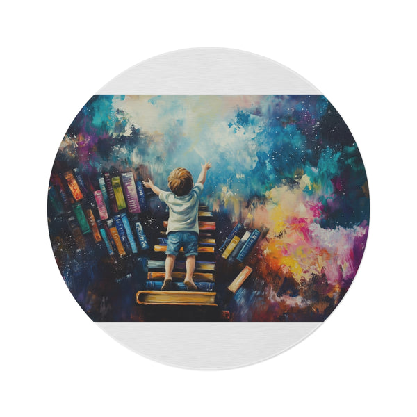 "Starry Dreams Kids Round Rug"