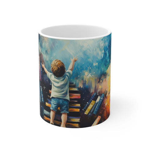 "Starry-Eyed Child Mug"