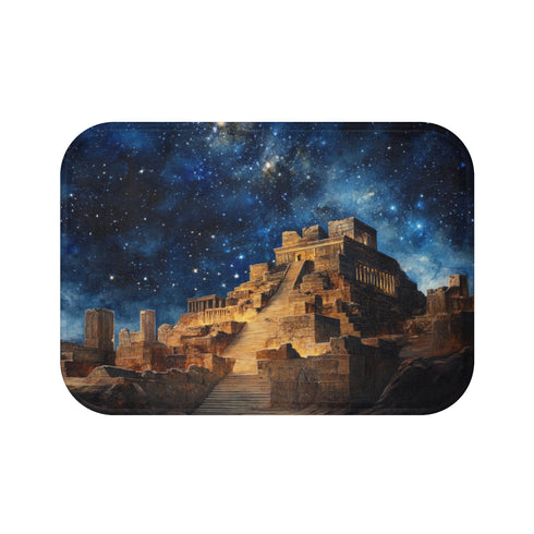 "Starry Night Babylon Bath Mat"