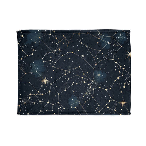 "Starry Night Bed Cover: Constellation Stars"