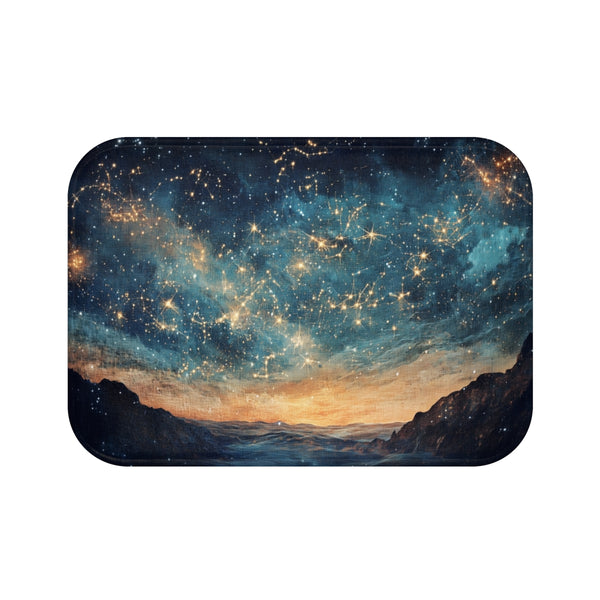 "Starry Night Constellation Tapestry Mat"