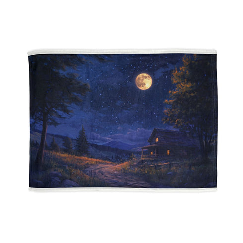 "Starry Night Full Moon Dreamscape"