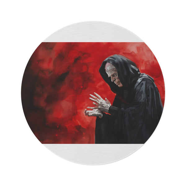 "Starry Night Round Rug: Illuminate Your Space"