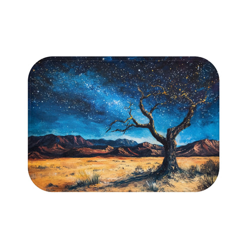 Starry Night Sky Bath Mat