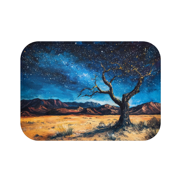 Starry Night Sky Bath Mat