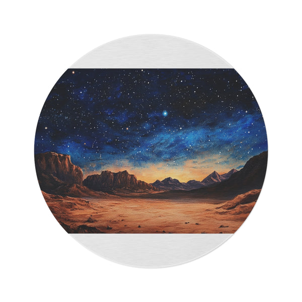 "Starry Night Sky Rug Design"
