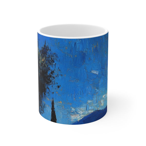"Starry Night Sky Swirl Mug"