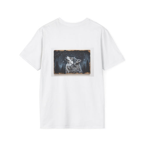 Starry Night Wolf Art T-Shirt