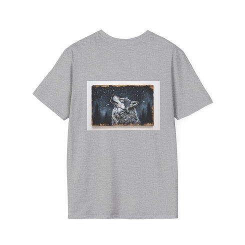 Starry Night Wolf Art T-Shirt