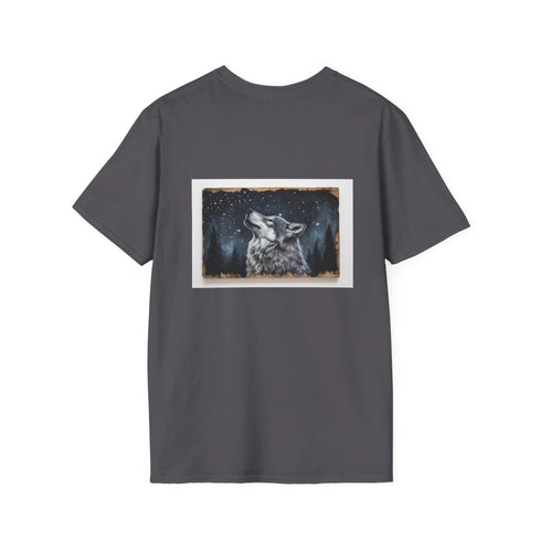 Starry Night Wolf Art T-Shirt