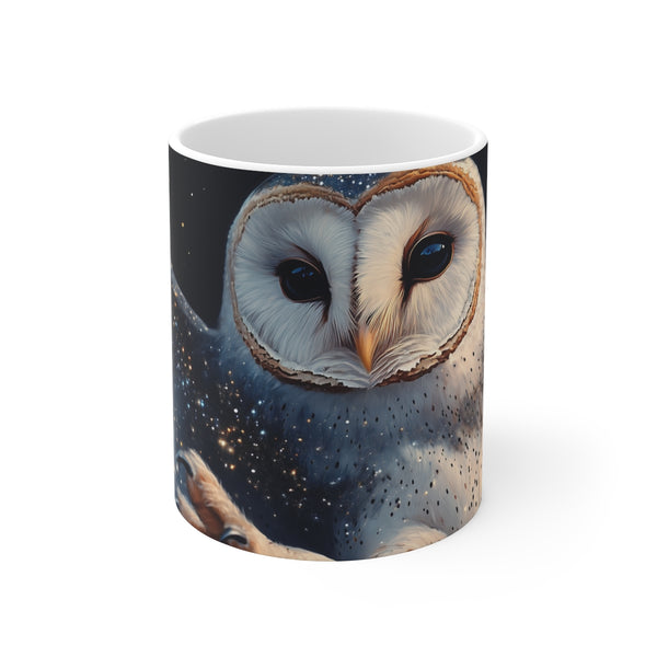 Starry Owl Constellation Wing Mug