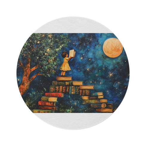 "Starry Sky Adventure Round Rug"