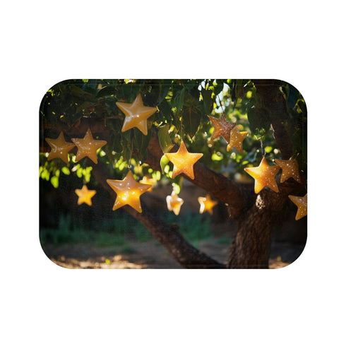 Starry Tree Bath Mat Design