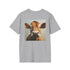 Startled Bovine Tee: Moo-tiful Surprise