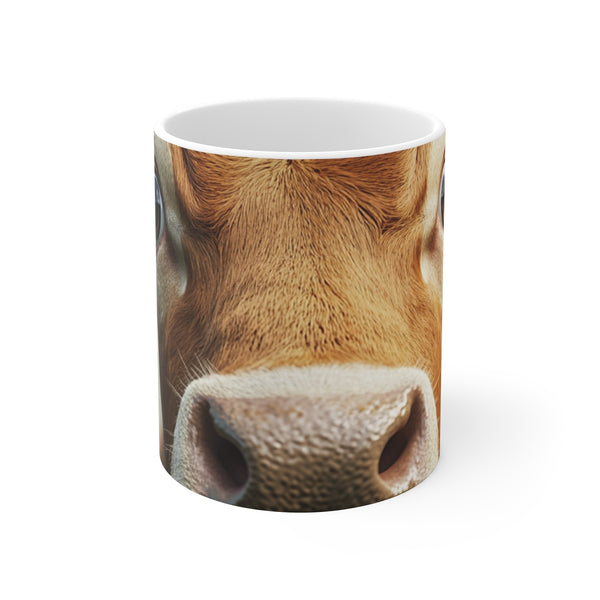 "Startled Cow Mug: Big-Eyed Beauty"