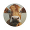 "Startled Cow Round Rug"