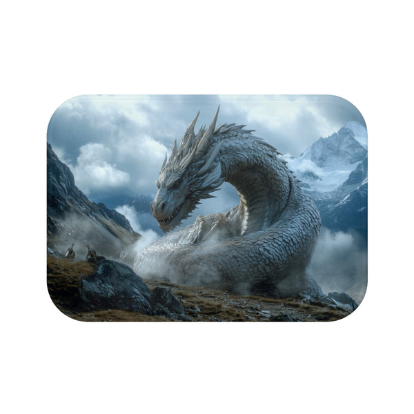 "Steam-Powered Dragon Bath Mat"