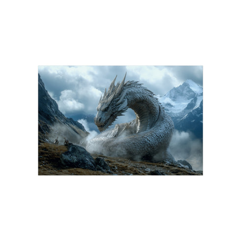 Steam-Powered Dragon Curled Mountain Art