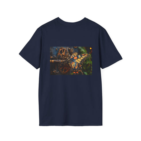 Steampunk Butterfly Garden T-Shirt Design