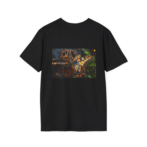 Steampunk Butterfly Garden T-Shirt Design