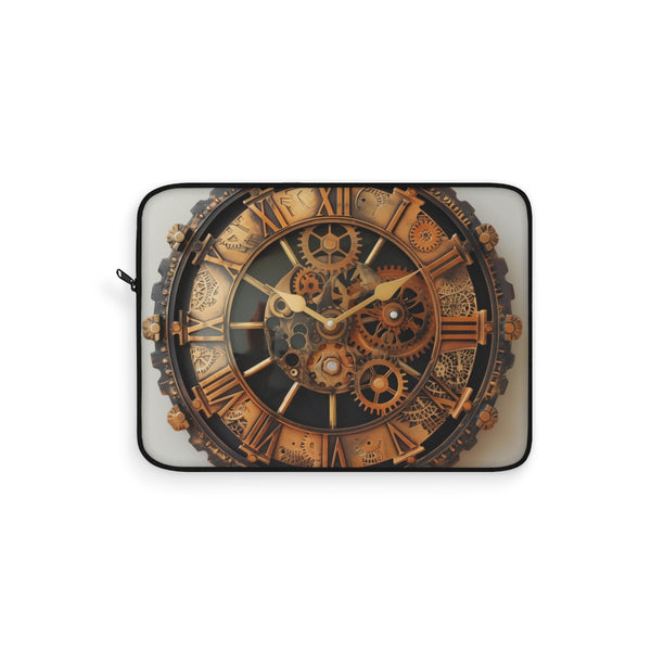 "Steampunk Clock Gear Laptop Sleeve"