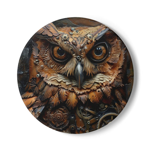 "Steampunk-Inspired Vintage Coasters"