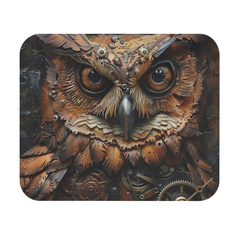 Steampunk Owl Mouse Pad Lend Your Desk Some Avian Flair