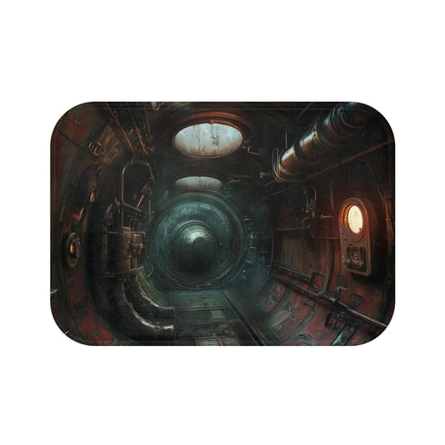 Steampunk Submarine Abyss Bath Mat