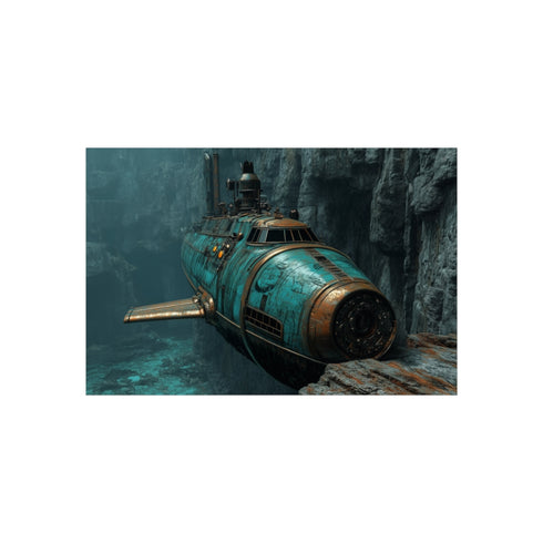 Steampunk Submarine Exploration Deep Abyss