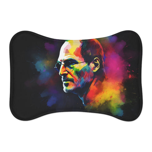 "Steve Jobs-Inspired Neon Pet Mat"