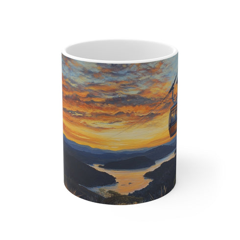 "Stewart Island Rakiura Coffee Mug: Glowing Art"
