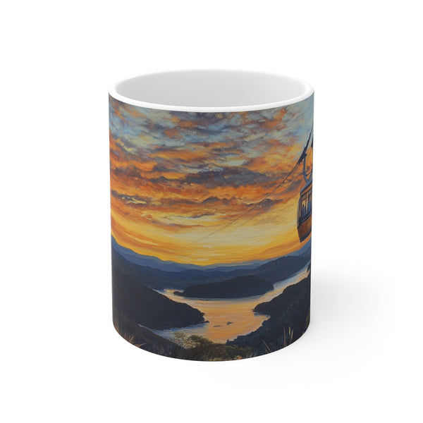"Stewart Island Rakiura Coffee Mug: Glowing Art"
