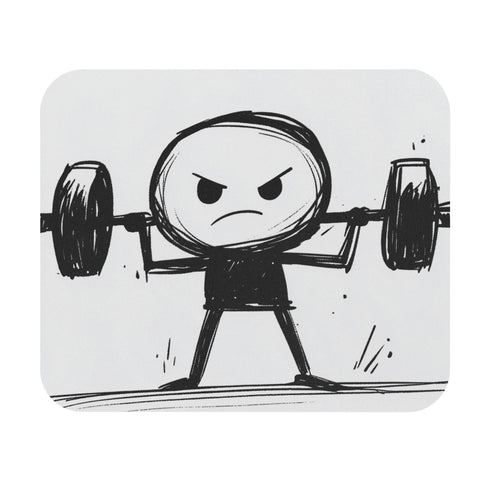 Stickman Lifting Mouse Pad Bold & Dynamic