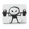 Stickman Lifting Mouse Pad Bold & Dynamic