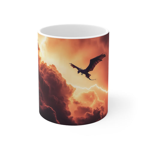 Stormy Dragon Lightning Coffee Mug