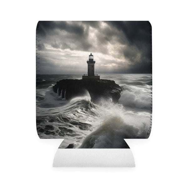 Stormy Seas Lighthouse Can Sleeve