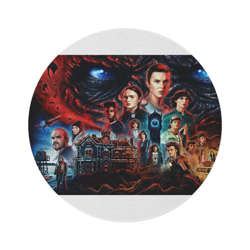 "Stranger Things Season 4 Round Rug"