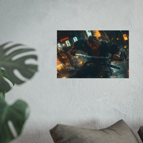 Street Samurai Battling Storm Fury