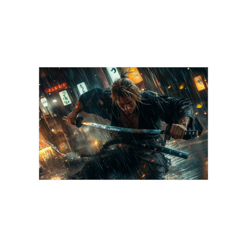 Street Samurai Battling Storm Fury