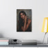 Minimalist canvas print featuring stunning beauty of Kim, elegant and graceful.