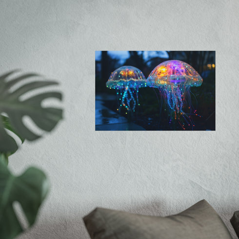 Stunning Jellyfish with Fiber Optics