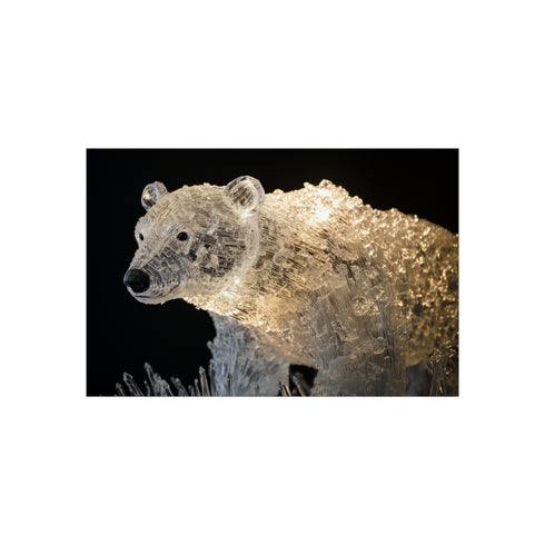 Stunning Polar Bear Ice Sculpture