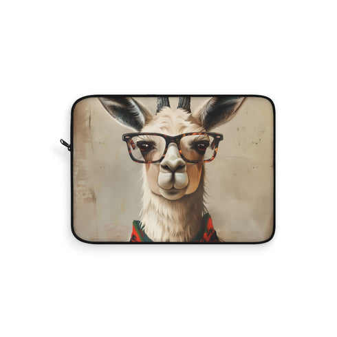 "Stylish Llama Hipster Laptop Sleeve"