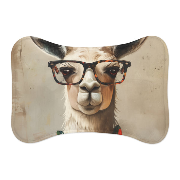 "Stylish Llama Hipster Pet Mat"