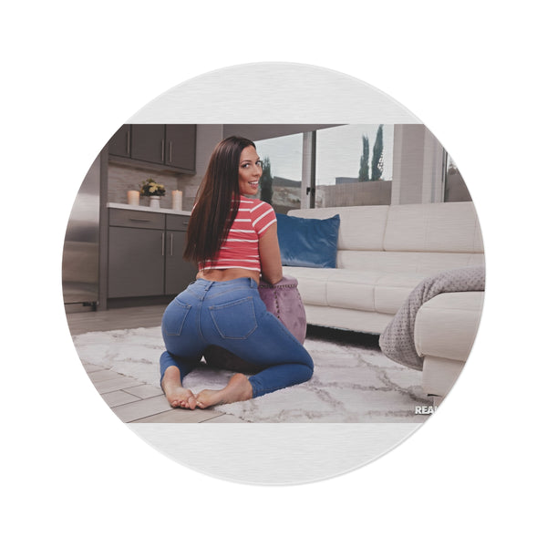 "Stylish Rachel Starr Round Rug"