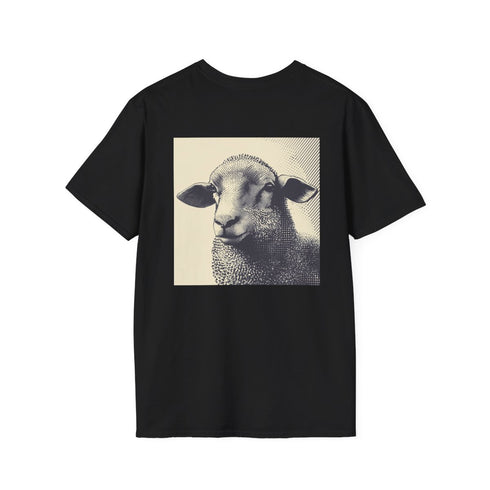 Stylish Sheep Halftone Graphic Tee
